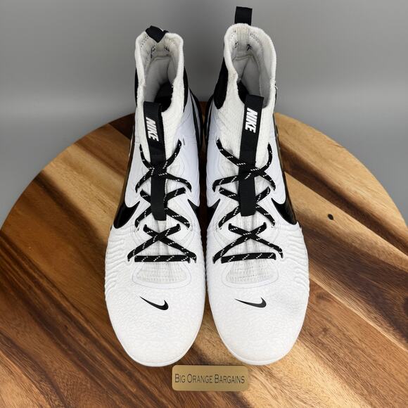 Nike Alpha Huarache NXT Men\'s Size 12.5 White Metal Baseball Cleats DJ6517-107 main image 4